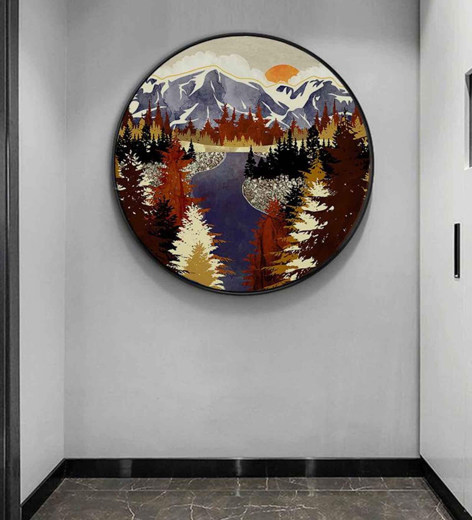 Autumn Evenings Canvas Art Prints In Black