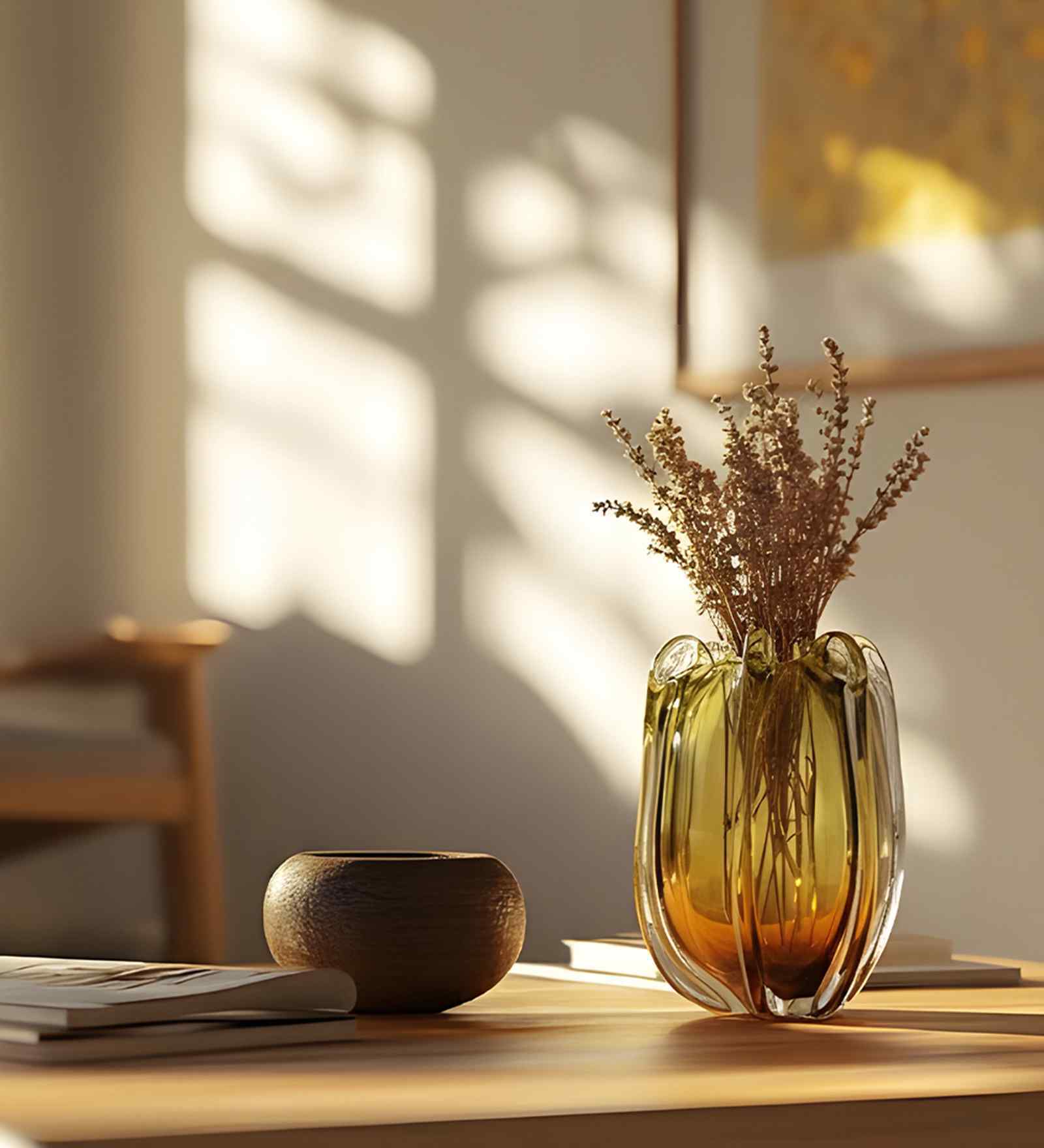 Autumn Meadow Glass Vase