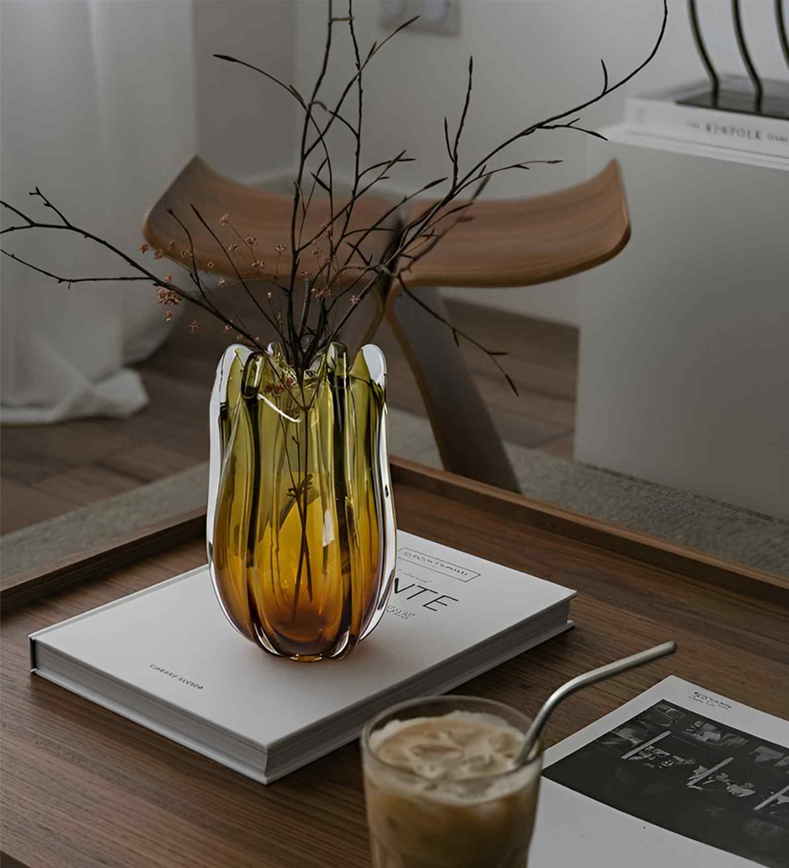 Autumn Meadow Glass Vase