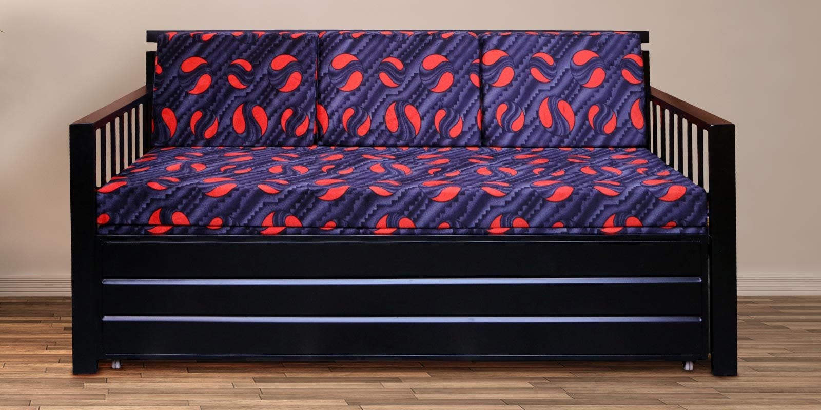 Buy Aurora Metal KingSize Sofa cum Bed with Hydraulic Storage in Matte