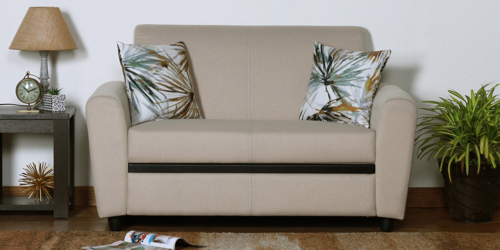 Buy Austin Two Seater Sofa in Beige Colour by Urban Living Online 2 Seater Sofas 2 Seater