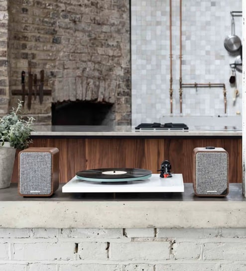 Audio MR1 Bluetooth Speaker System, Rich Walnut Colour