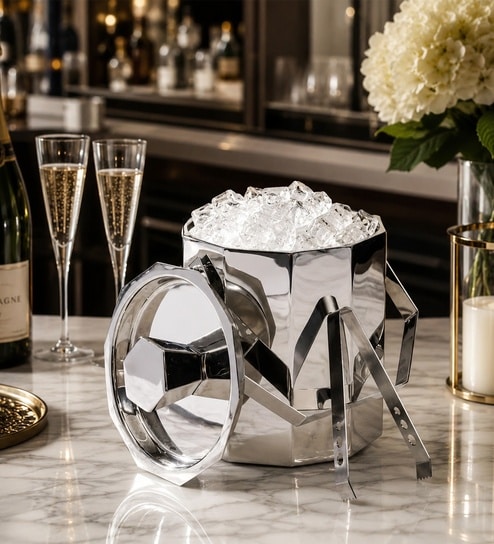 Silver Aura Ice Bucket