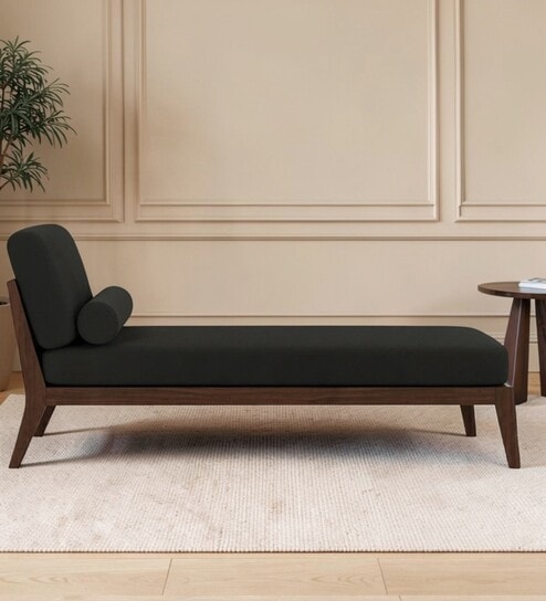 Aurelio Sheesham Wood Lounger In Grey Color