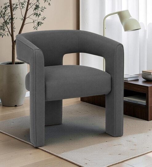 Aurelius Lounge Chair In Grey Color