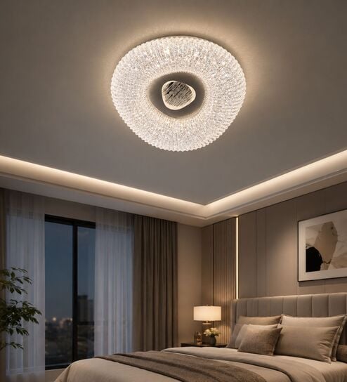 Aurora Crystal Halo Ceiling Light