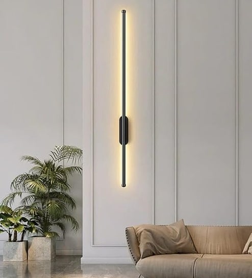 Aurora Linear Black 3C LED Wall Sconce 12W 600mm