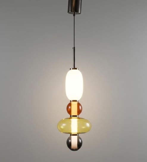 Aurora Vienna 3C LED Pendant Light Metal Glass