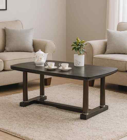 Austin American Wooden Coffee Table In Dark Walnut Finish