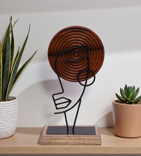 Austin Face With Wood Showpiece