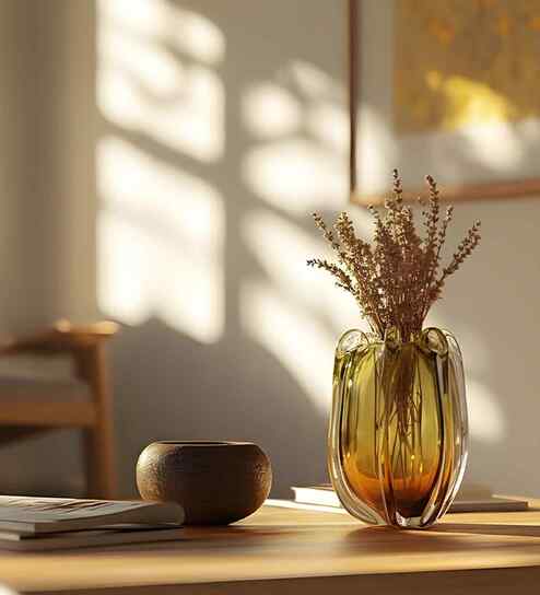 Autumn Meadow Glass Vase