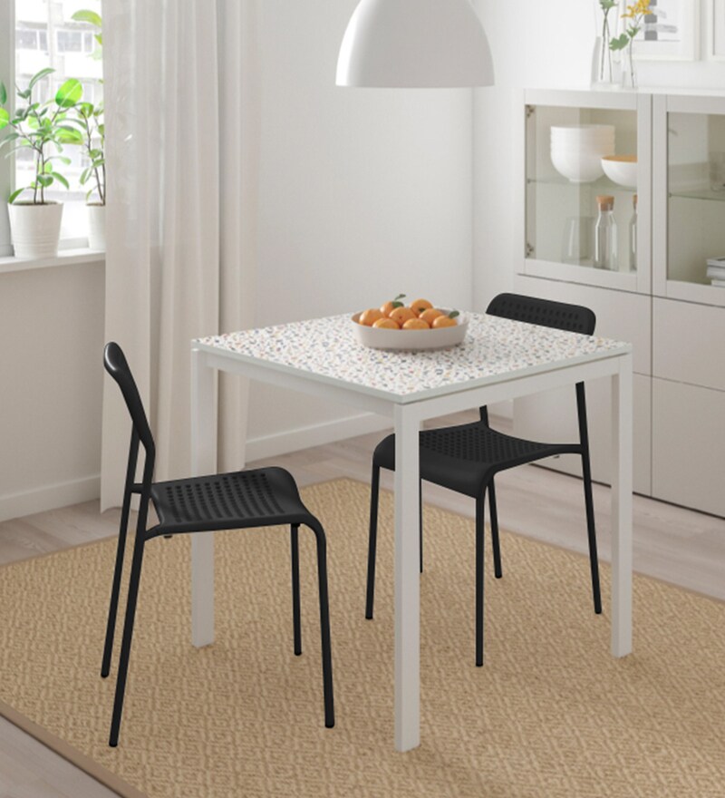 2 seater white dining table