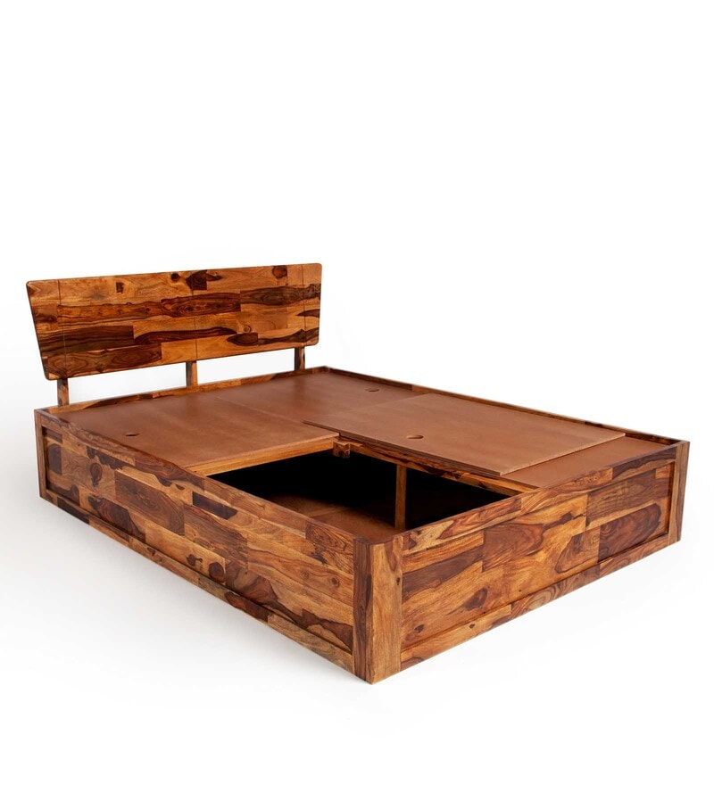 wakefit andromeda sheesham wood bed