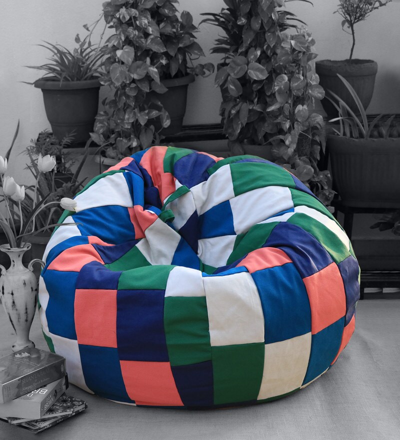 patchwork bean bag