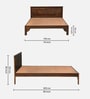 Aubagne Sheesham Wood King Size Bed In Provincial Teak Finish