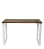 Auckland Study Table in Dark Acacia & White Colour