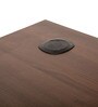 Auckland Study Table in Dark Acacia & White Colour