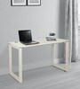 Auckland Study Table in Frosty White Colour