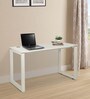 Auckland Study Table in Frosty White Colour
