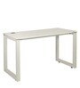 Auckland Study Table in Frosty White Colour