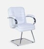 Audace Cantilever Chairs In White Colour