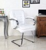 Audace Cantilever Chairs In White Colour