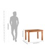 Audi Sheesham Wood 4 Seater Dining Table with Solid Wood Legs Natural Wood Grain Finish