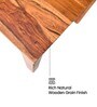 Audi Sheesham Wood 4 Seater Dining Table with Solid Wood Legs Natural Wood Grain Finish