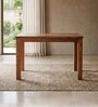 Audi Sheesham Wood 4 Seater Dining Table with Solid Wood Legs Natural Wood Grain Finish