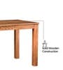 Audi Sheesham Wood 4 Seater Dining Table with Solid Wood Legs Natural Wood Grain Finish