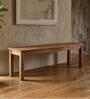 Audi Sheesham Wood Dining Bench with Solid Wood Legs Natural Wood Grain Finish