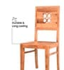 Audi Sheesham Wood Dining Chair with Solid Wood Legs Natural Wood Grain Finish