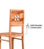 Audi Sheesham Wood Dining Chair with Solid Wood Legs Natural Wood Grain Finish
