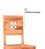 Audi Sheesham Wood Dining Chair with Solid Wood Legs Natural Wood Grain Finish