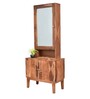 Audi Wooden Dresser V3 with Full-Length Mirror Sheesham Wood & MDF Dresser With Shelf and Shutter Door Storage