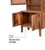 Audi Wooden Dresser V3 with Full-Length Mirror Sheesham Wood & MDF Dresser With Shelf and Shutter Door Storage