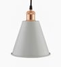 Audie White Metal Hanging Light