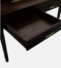Augusta Writing Table In Dark Walnut Finish