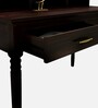 Augusta Writing Table In Dark Walnut Finish