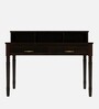 Augusta Writing Table In Dark Walnut Finish