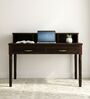 Augusta Writing Table In Dark Walnut Finish