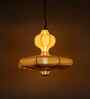 AUM Mountain Gleam 2 Layer Handcrafted Pendant Lamp with Bulb (Fibre, E27 Holder)