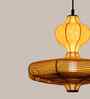 AUM Mountain Gleam 2 Layer Handcrafted Pendant Lamp with Bulb (Fibre, E27 Holder)