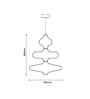 AUM Mountain Gleam 3 Layer Handcrafted Pendant Lamp with Bulb (E27 Holder)