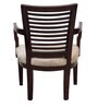 Aura Arm Chair (Set of 2) in Brown-Silver Colour