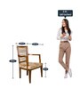 Aura Arm Chair (Set of 2) in Teak Colour