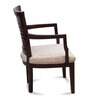 Aura Arm Chair (Set Of 2) In Brown & Silver Colour