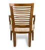 Aura Solid Wood Arm Chair In Teak & Gold Colour Set Of 2
