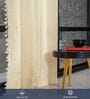 Aura Beige solid Cotton Curtains for Long Door Pack of 1