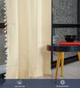 Aura Beige solid Cotton Curtains for Window Pack of 1